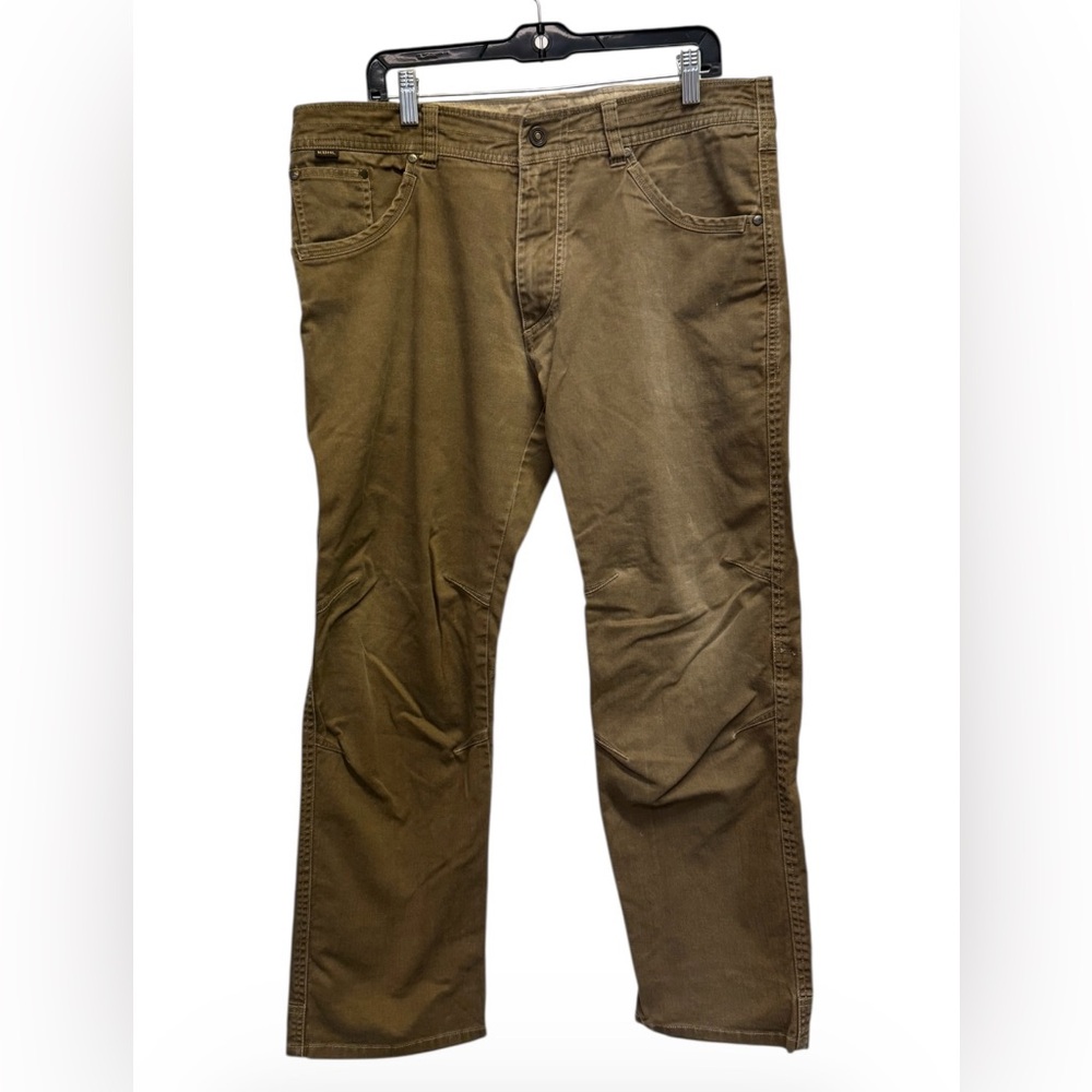 Kuhl Men's Casual Easy Rydr Pants in Olive Brown Size 36